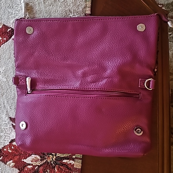 THIRTY ONE Purple sequined  clutch - Picture 3 of 6
